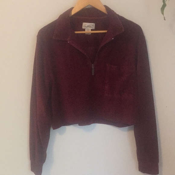 Vintage Cropped 3/4 Zip Up - Picture 1 of 2